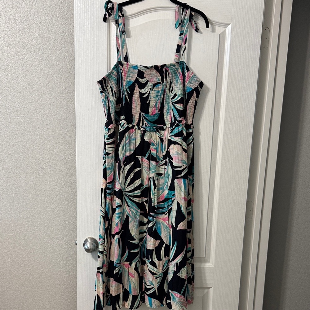 Torrid 3X Floral Maxi Dress with Adjustable Straps